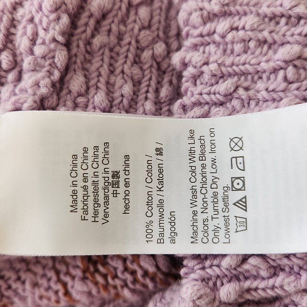 J Crew Reversible Space-Dyed Cardigan Sweater in Dusty Mauve S - Picture 12 of 17